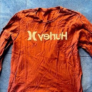 Hurley Men's Rust Long Sleeve Shirt